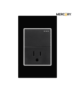 Toma + Interruptor Incrustar Negro Eti56 Project