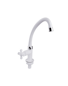 Grifo Alto Cocina Blanco (Llave Lavaplatos) Pavco