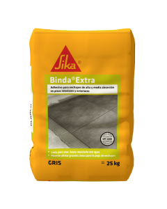 Binda Extra Baños Y Cocinas Gris Pega Enchapes Interiores Y Exteriores 50 kg Sika