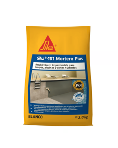 Sika-101 Mortero Plus Blanco Recubrimiento Impermeable Para Tanques Y Zonas Humedas 2kg