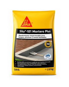 Sika-101 Mortero Plus Gris Recubrimiento Impermeable Para Tanques Y Zonas Humedas 2kg