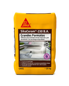 Sikaceram 230 Ba Grandes Formatos Gris Mortero Para Pegar Ceramica 25 kg