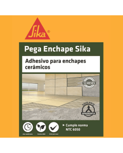 Pega Enchape Gris Adhesivo Para Enchapes Cerámicos 25 kg Sika