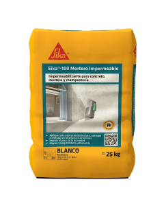 Sika 100 Mortero Impermeable Plus Blanco.X 25 kg