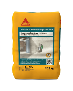 Sika 100 Mortero Impermeable Plus Gris X 25 kg