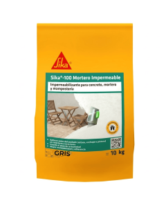 Sika 100 Mortero Impermeable Plus Gris X 10 kg