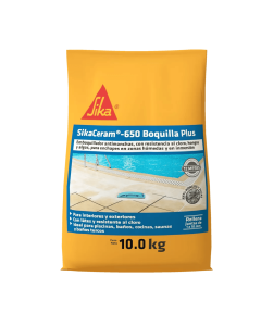 Sikaceram-650 Boquilla Plus Emboquillador Antimanchas Para Enchapes En Zonas Húmedas Y Piscinas 10Kg