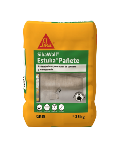 Sikawall 125 Pañete Secado Rápido Estuco Listo Para Nivelación De Muros 25 kg
