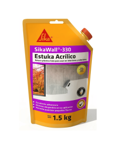 Sikawall 330 - Estuka Acrilico - 1.5 kg Estuco Plastico