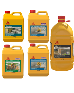 Sikaset univ.x 5Kg - Sika1 X4 - Plastocrete univ. X 4.5 kg. plastocrete univ.2.3 Kg - Sikalatex 1kg