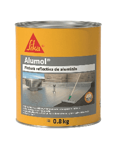 Alumol Pintura Reflectiva De Aluminio 0.8 kg Sika