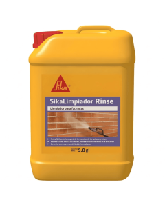 Limpiador Rinse Lava Y Desmancha Fachadas En Ladrillo. Mortero. Concreto O Piedra Natural 5gal Sika