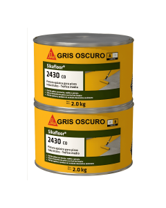 Sikafloor-2430 Gris Oscuro Pintura Epóxica Para Pisos Interiores 4 kg