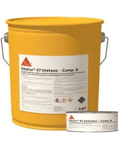Sika Cor 57 Uretano A+B Negro X  5.5 Galones