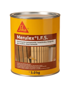 Merulex I.F.S Inmunizante Insecticida Y Fungicida Para Madera Base Solvente 3 kg Sika