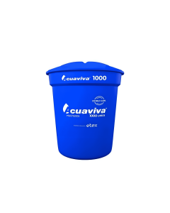 Tanque 1000 L Azul C/Acoples Acuaviva