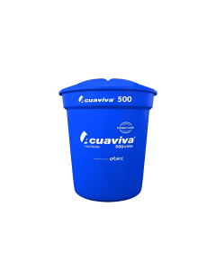 Tanque 500 L Azul C/Acoples Acuaviva