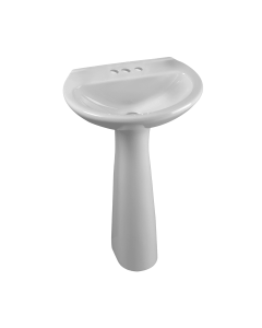 Lavamanos Milano Con Pedestal Blanco Corona