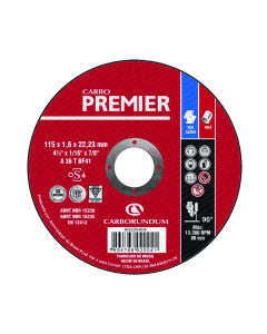 Disco Corte Acero T41 Premier 41/2"x1/16"x7/8" (115X1.6X22.23)