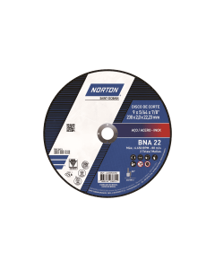 Disco Superfino Bna22 9"X5/64"X7/8" (2.0 mm) Norton