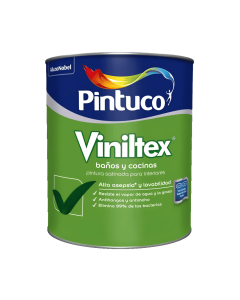 Viniltex Baños/Cocina Satinado Blanco 2001 Galon Pintuco