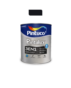 Esmalte Pintulux Teu/3 En 1 Negro 95 Cuarto Pintuco