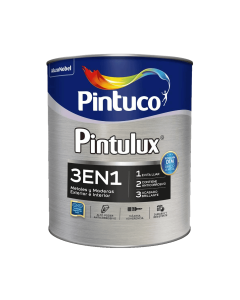 Esmalte Pintulux Teu/3 En 1 Base Accent Crema Cuarto Pintuco