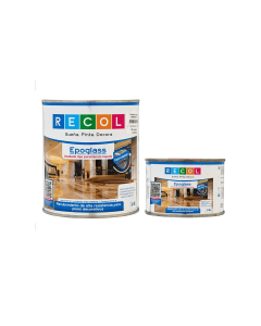 Kit Recol Epoglass Resina Epóxica Comp A Galon Y Comp B Cuarto