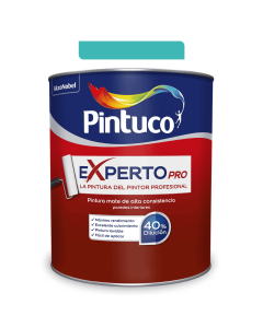 Pintura Experto Pro Mate Agua Marina Galon Pintuco