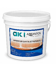 Impermeabilizante de fachadas Acrílico Indrarrepel Color Ladrillo X Cuarto (Hidrofugo) Arkantos