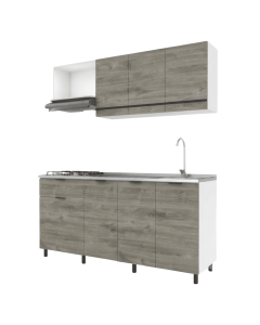 Socoda Cocina Moscu 180 Blanco/Cas 4g Izq Basic