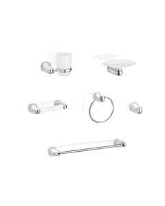 Kit Accesorios X 6 Aluvia Cromo Corona AV6000001