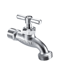 Llave Jardin Corriente 1/2" Salida 3/4" Cr-Satin 797270001 Grival