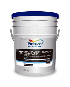 Esgrafiado Premium Gris Basalto k-tx Caneca 4 Gl 30 Kg
