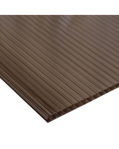 Lamina Policarbonato Alveolar Bronce 6 mm 2.10m X 11.80m