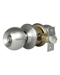 Cerradura De Pomo Cilindrico Metalico - Funcion Cilindrico - Kl Segurity Kl501a