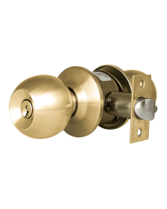 Cerradura De Pomo Cilindrico Metalico - Funcion Cilindrico - Principal Kl Segurity KL501E