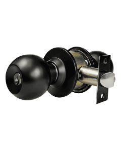 Cerradura Manija Cilindrica Alcoba Negro Mate Kl 903 A