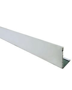 Perfil V Perimetral Pvc Blanco 5.95 m