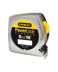 Flexómetro O Cinta Métrica Powerlock 5m Largo Y 3/4" Pul Ancho Stanley 33-158