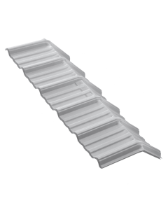 Caballete UPVC Cresta Baja 2 mm Blanco