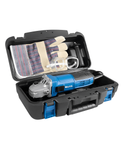 Pulidora De 4-1/2 800W+Estuche+Gafas+Guantes Elite AG1142KIT