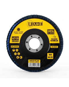 Disco Flap 41/2" X 7/8 Grano 120 Uduke HT60022