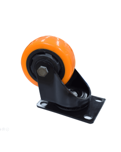 Rodachines Plano Naranja 3" Pesado Girat 75 mm 100 kg HT30086