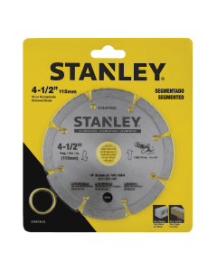 Disco Diamantado Segmentado 4-1/2" x 7/8" Stanley Sta47452L