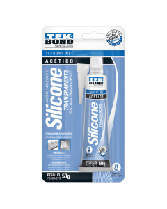 Silicona Acetica Uso General X 50 g Blister Blanco Tekbond