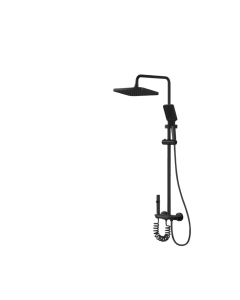 Columna Ducha Aluminio Vardar Negro Valqua