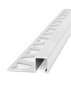 Perfil Pared Aluminio Guard Quadra 12X10 mm X 2.5m Cromo Bri A1 Atrim 3461