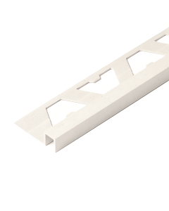 Guardacanto Aluminio Quadra 10X10 mm X 2.5m Marfil Stone Atrim 3428TXM