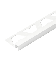Guardacanto Aluminio Quadra 10X10 mm X 2.5m Tiza Stone Atrim 3428Txt